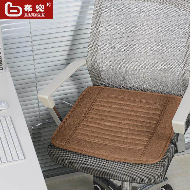 bd102亚麻椅垫餐椅垫学生椅垫四季通用坐垫办公电脑椅子坐垫