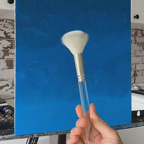 丙烯专用晕染打底刷软羊毛专业画画笔水彩水粉涂底美术绘画工具
