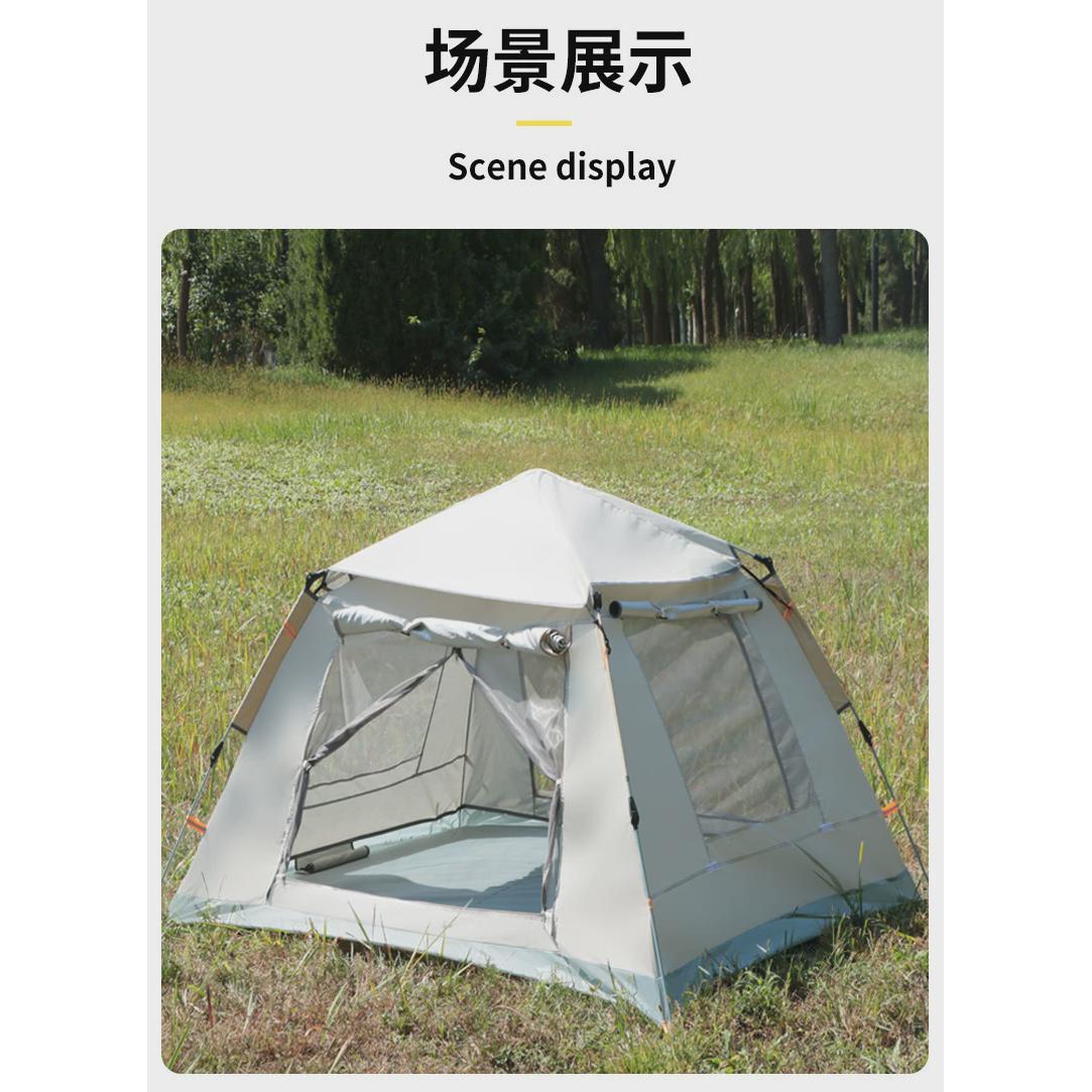 全自动帐篷户外便携式防晒折叠防雨3-4人速开自动双人2野外露营帐