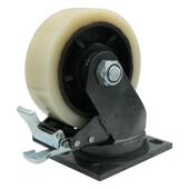 超重型万向轮铁芯尼龙轮6寸8寸载重1吨脚轮耐磨耐腐工地推车轮子