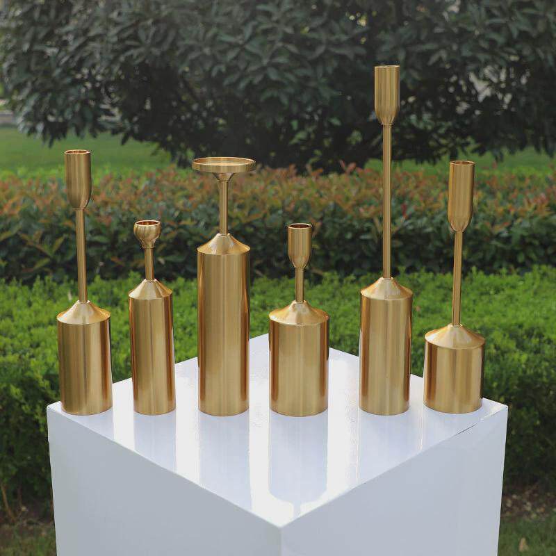 新款婚庆道具铁艺方柱路引甜品台圆柱体婚礼舞台装饰摆件橱窗布置