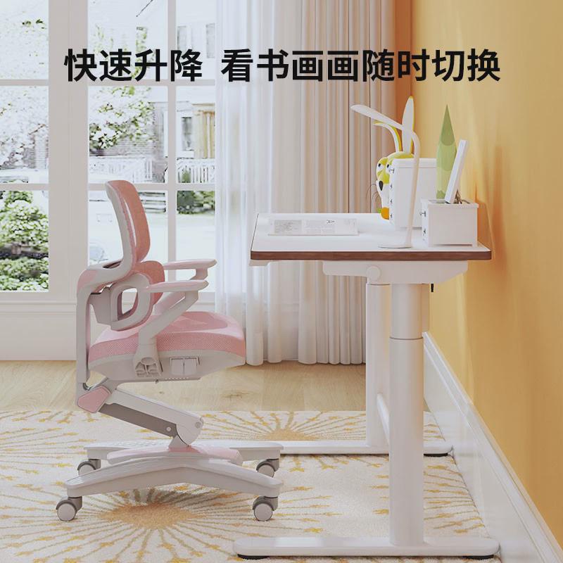 乐歌EC1儿童学习桌经济小户型电动可升降书桌小学生写字桌椅套装