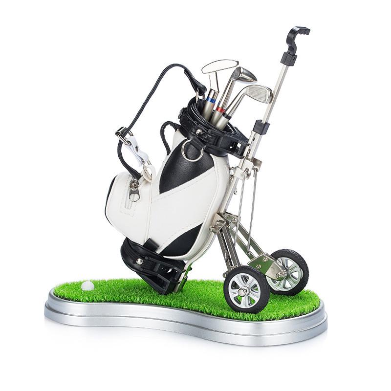 源头厂家高尔夫创意礼品实用办公用品家居装饰摆件签字笔定制logo