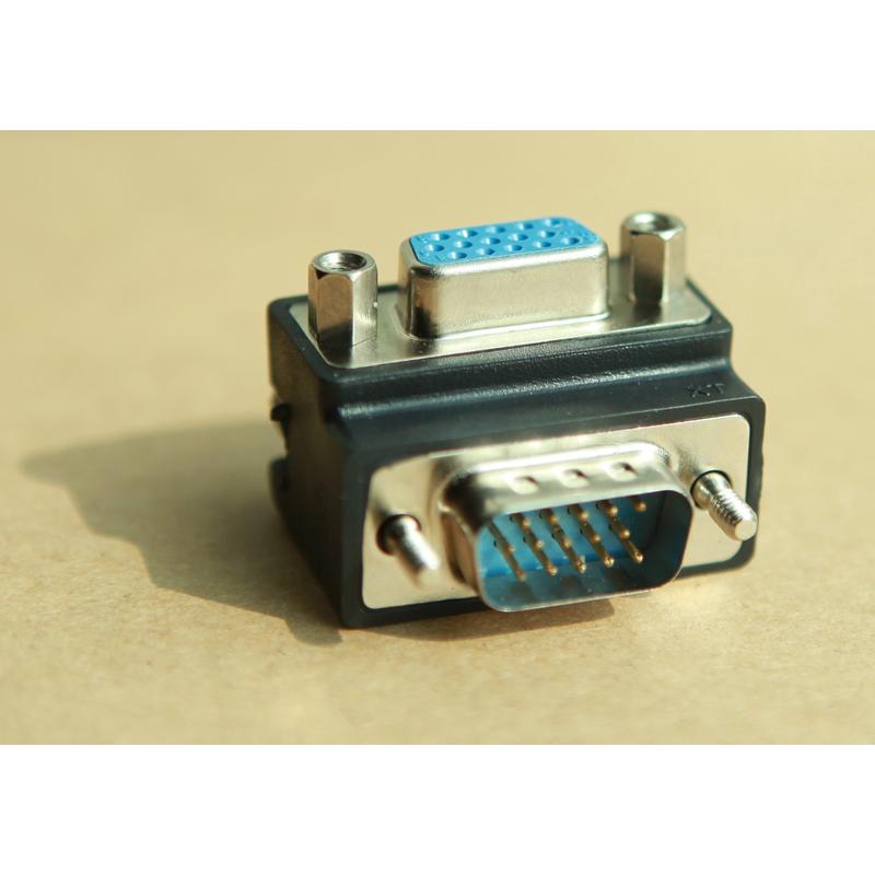 VGA、DVI、HDMI 90度 270度公对母转弯头，品字型电源线转弯线