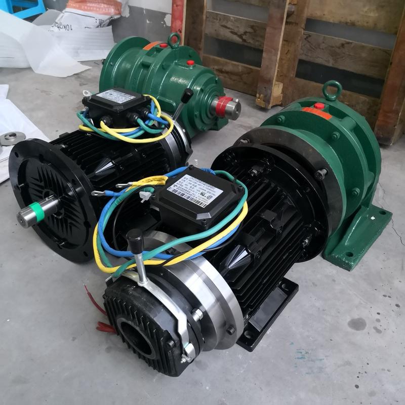 刹车制动电机轨道电/上电抱闸器直流失平车/托运车钢轨车