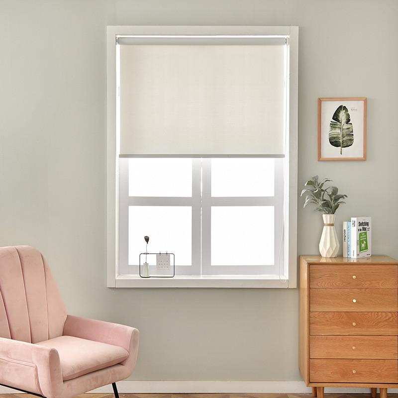 窗帘免打孔安装卧室飘窗遮阳遮光简易出租房宿舍小短半挂帘卷帘