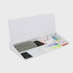 迷你可折叠收纳小白板支架式键盘写字板钢化玻璃可擦写记事备忘板