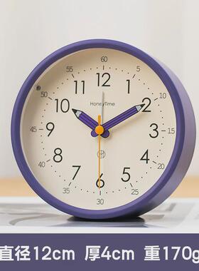 aza3桌面学生用小闹钟静音台式钟表儿童摆放时钟新款2023摆件男孩