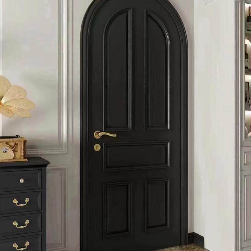 森宏润法式实木门卧室门玻璃门异形门全屋烤漆厂家实木卧室静音