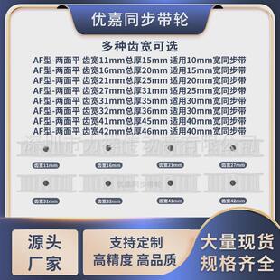 热销同步带轮s8m72齿af型齿宽27/32内孔1516171819202425齿形带同