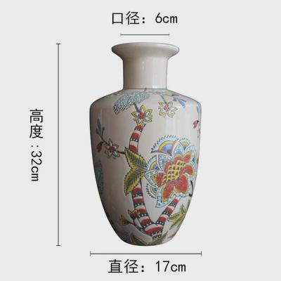 欧式花瓶插花美式创意家居样板房间摆件客厅装饰干花花艺餐桌花器