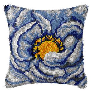 diy十字绣花地毯绣段段绣手工抱枕车枕沙发枕毛线绣抱枕送材料包