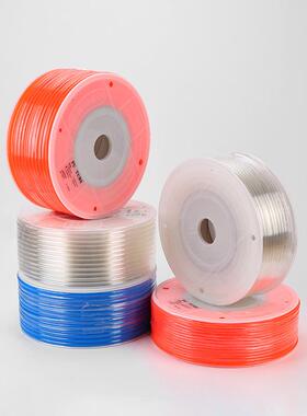 pu气管软管pu4/6/8/10/12/14/16透明红蓝黑空压机气动软管