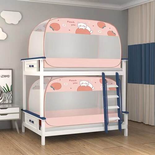 厂家直供学生蚊帐蒙古包宿舍上下铺免安装蚊帐0.9、1.0米床批发