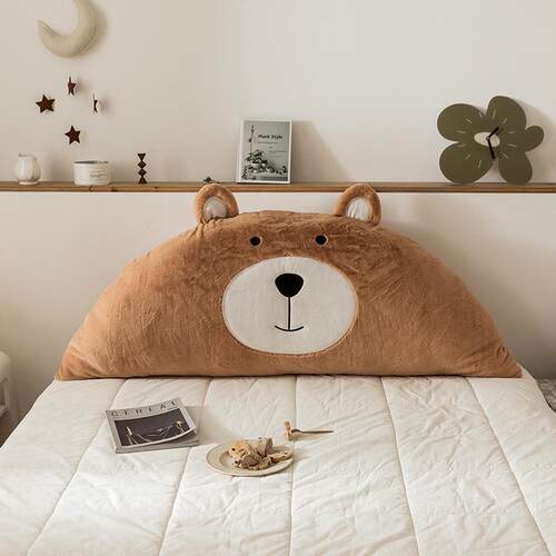 腰靠床头靠垫靠枕儿童房可爱宝宝绒大靠背卧室沙发抱枕ins可拆洗