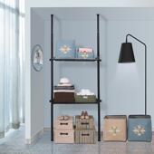 顶天立地简易晾衣架落地卧室免打孔家用挂衣架伸缩晒双杆式 衣帽架