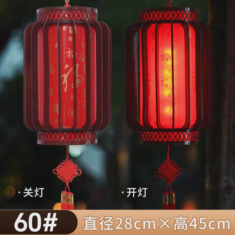 实木茶楼灯笼仿古阳台走廊旋转装饰吊饰木艺中式吊灯木制宫灯