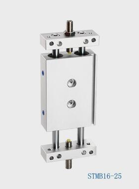 复滑台气缸双杆双轴stmb动型双缸双出气动10/16/20/25x50x75x100