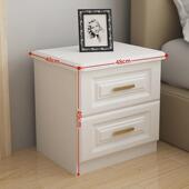 实木床头柜简约现代白色轻奢收纳柜北欧储物经济型床边小柜子整装