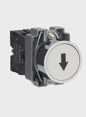 带功能符号平头白色xb2ba3341c按钮Ø22弹簧复位1no