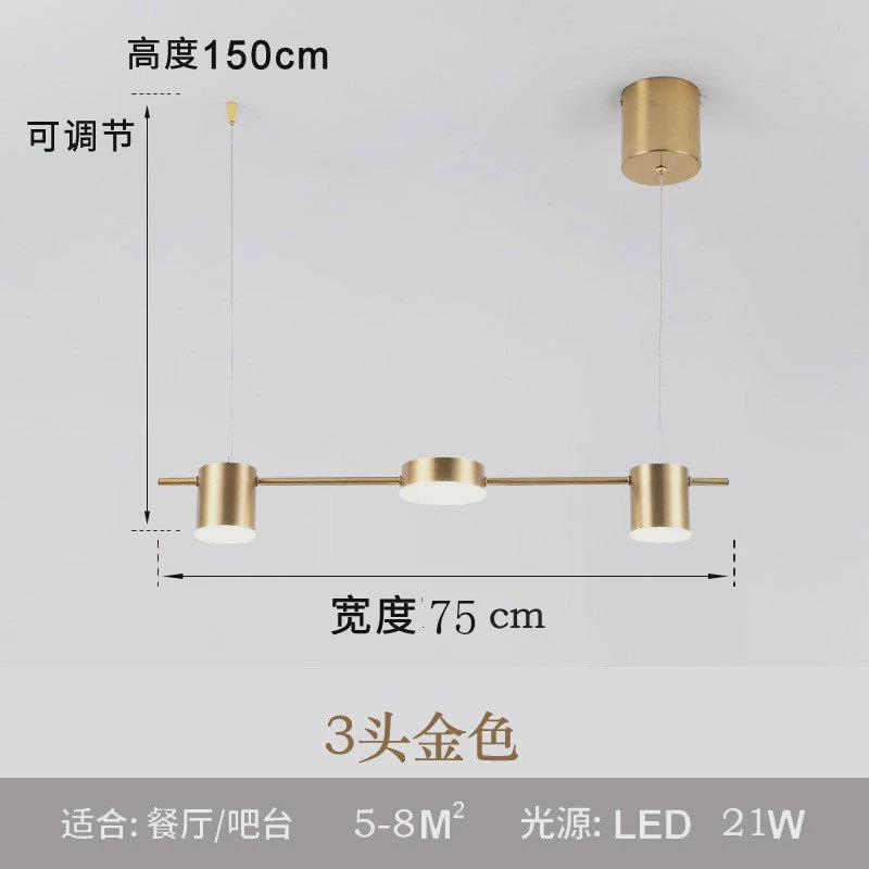 货源餐厅吊灯led长简约线条灯极简创意家居室内灯饰批发110v