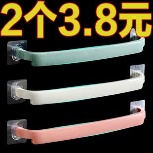 挂毛巾的架子厨房抹布架毛巾架免打孔浴室浴巾架卫生间厕所拖鞋架