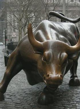 铜牛摆件桌面华尔街牛铜雕塑装饰孺子牛开荒牛大型铜雕广场