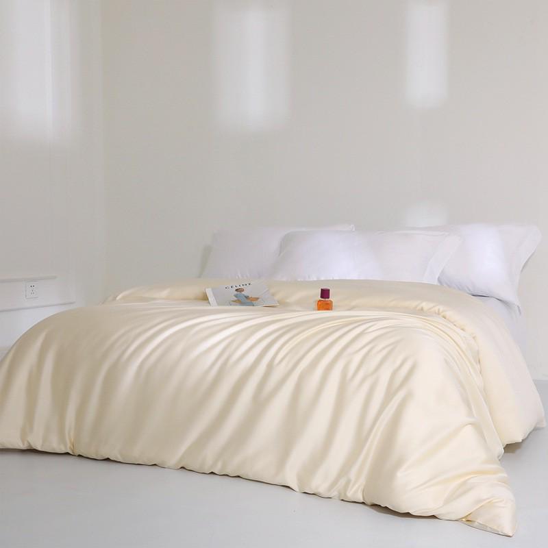 莱60s纯色兰精天丝被套轻奢夏季赛尔被套单件凉感单双人冰丝被套