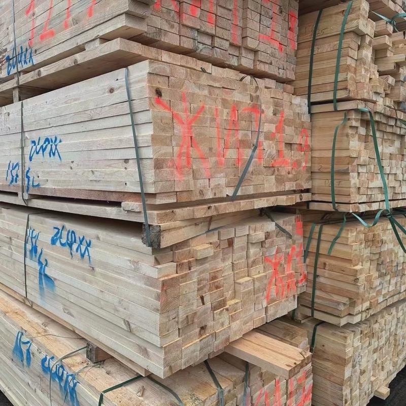 材口料樟子松/白松无包装湿白俄100*100*2.475*75*1.8