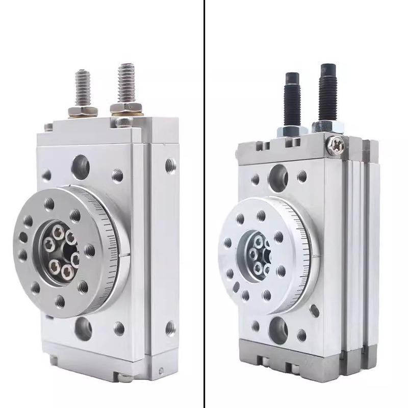 hrq回转气缸hrq2/3/7/10/20/30/50/70/100/200旋转高精气缸