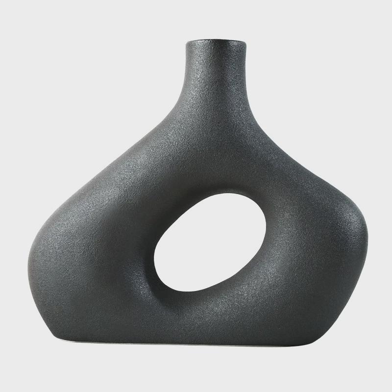 北欧ins创意花瓶摆件莫兰迪器干花色客厅软装摆件创意陶瓷花瓶