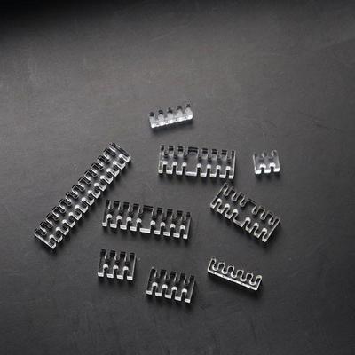 1.8-2镀银线理线梳子亚克力透明理线器模组线电脑排线座电源线夹