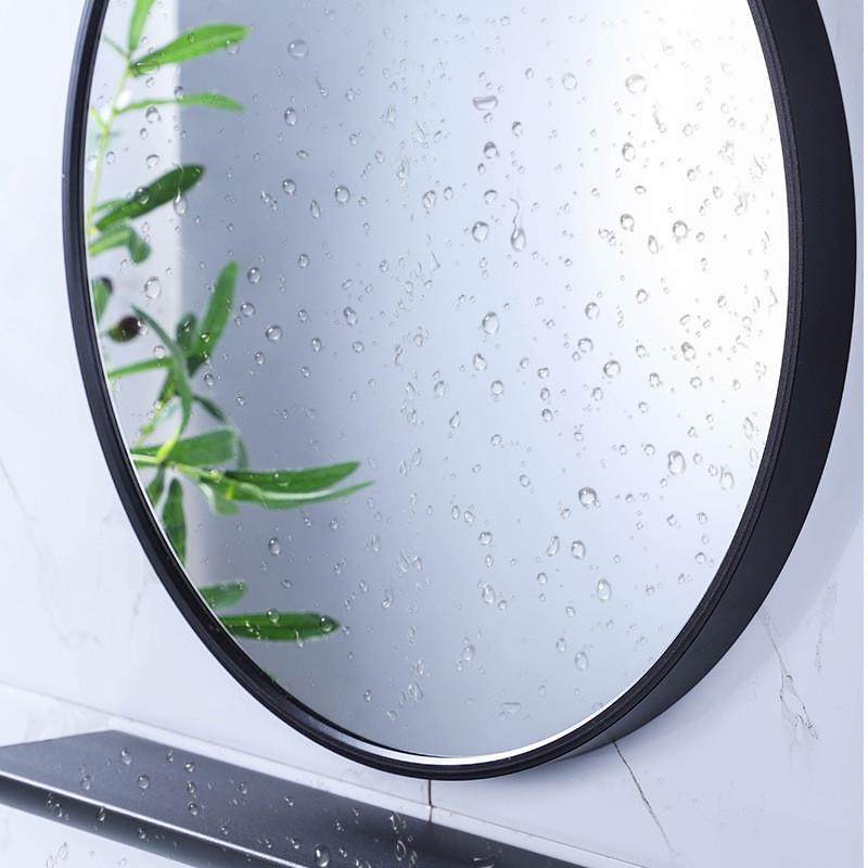 浴室圆形镜子自粘贴墙免打孔洗手间化妆镜带置物架壁挂梳妆镜厕所,家装主材,浴室镜,淘宝优惠券,粉丝福利购,淘宝优惠卷