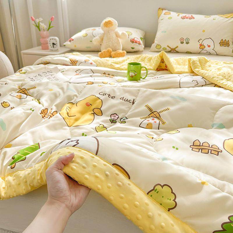 夏季a被水洗棉豆豆夏被空调被夏凉被儿童类学生宿舍单双人薄被子,床上用品,化纤被,淘宝优惠券,粉丝福利购,淘宝优惠卷