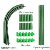 小型温室简易包塑拱形棚套件u型安装 植物爬藤花架 钢管套装