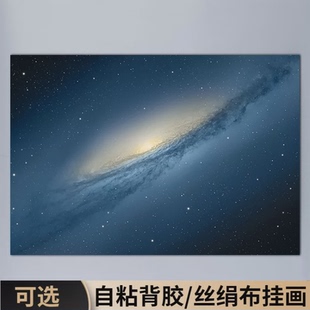银河系挂画地图星图装饰画宇宙星空太空墙贴图壁纸壁画儿童房星座