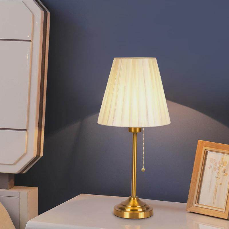 复古卧室台灯床头灯拉绳式轻奢高级感装饰氛围灯卧室床头柜装客厅,家装灯饰光源,氛围灯,淘宝优惠券,粉丝福利购,淘宝优惠卷