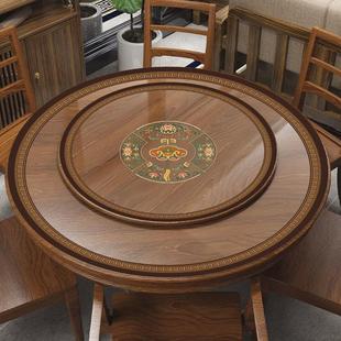 圆形软玻璃圆桌桌布防水防油免洗中式餐桌垫茶几布垫透明pvc新品