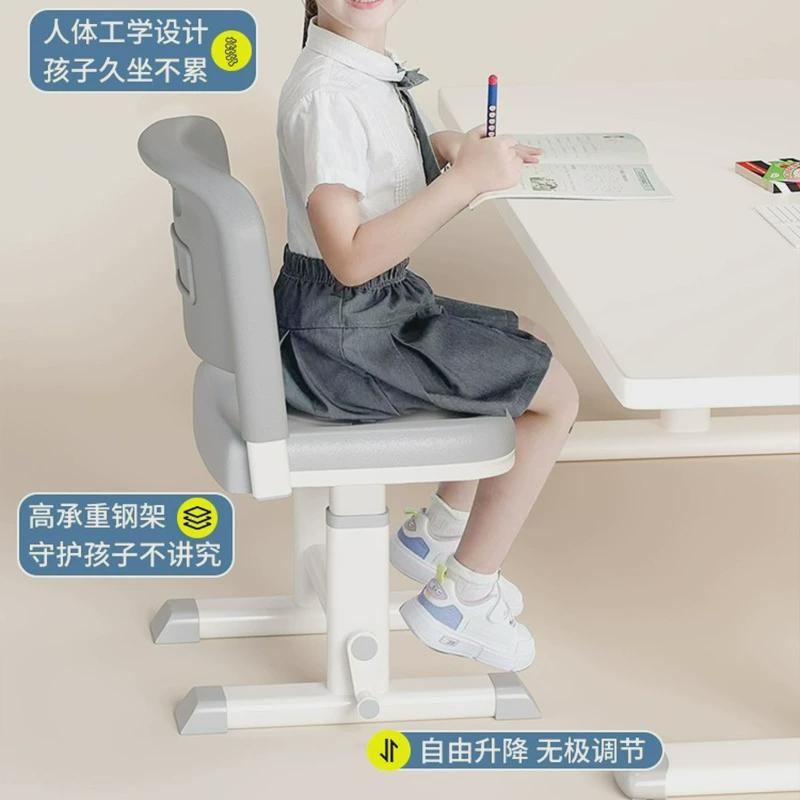 儿童升降多色学习椅带椅子学习椅手摇升降小学生书法脚踏机构椅子