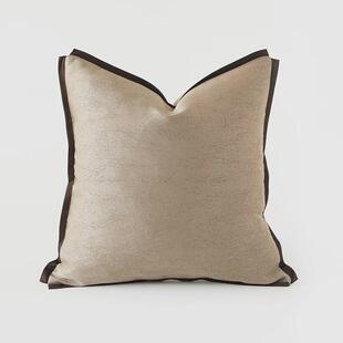 xei3腰枕客厅沙发抱枕靠垫套红色流苏拼接新中式 样板间方形抱枕套