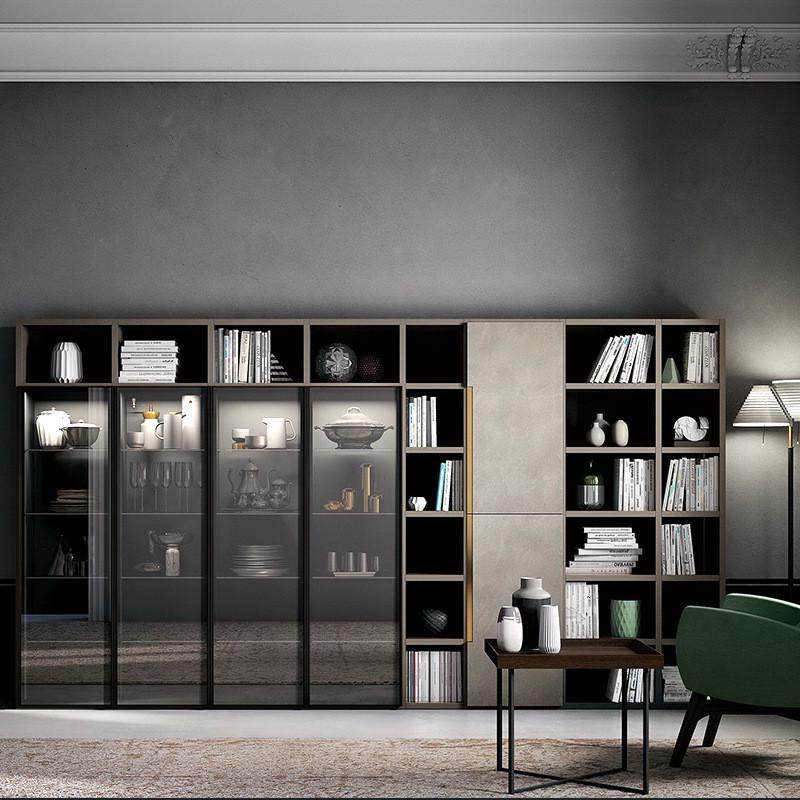 佛山全铝家具全屋制定简约衣帽间玻璃门到顶铝合金衣柜橱柜加工