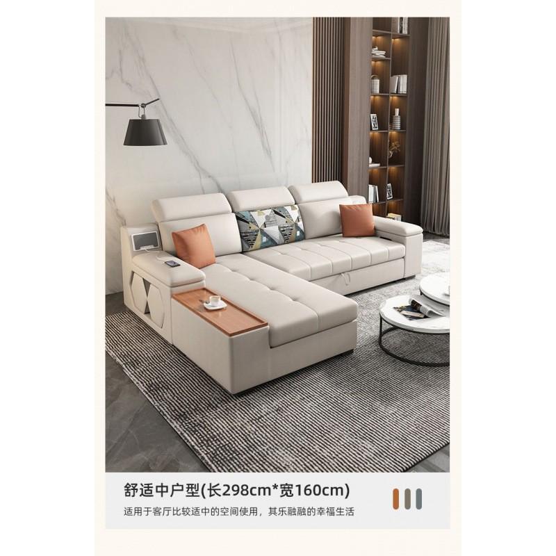 科技布沙发床一体两用折叠小户型客厅多功能储物贵妃2024网红新款