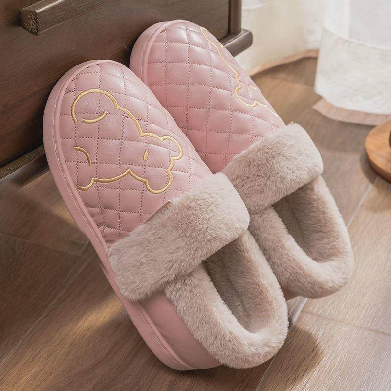 特大码棉拖鞋男款冬季包跟家居2025新款46家用47加大外穿保暖新款