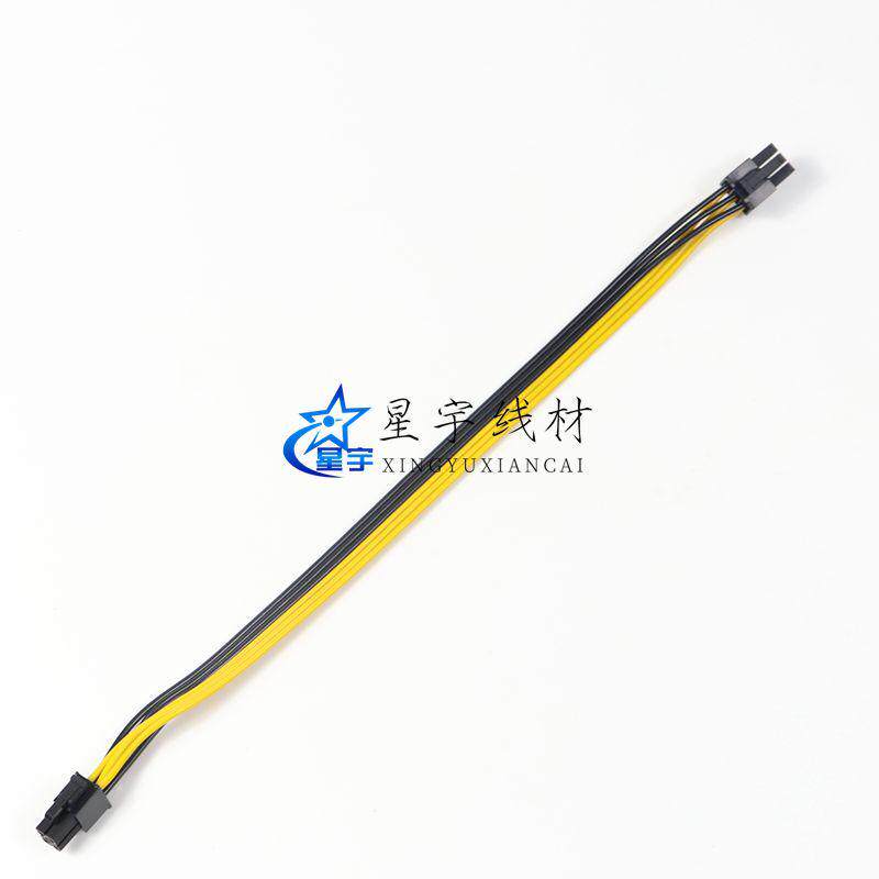 CPU 4pin公头转显卡6pin公头电源线 CPU 4P转6P GPU供电线