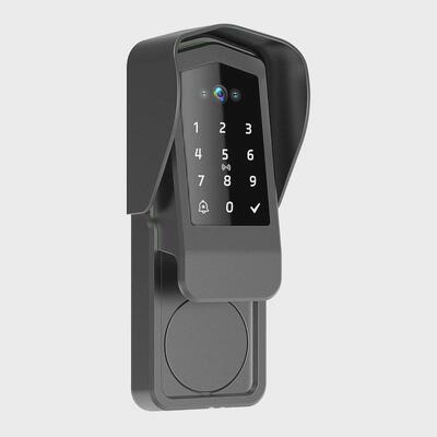 福鑫免布线人脸识别防水智能锁出租屋家用室外指纹密码刷卡人脸