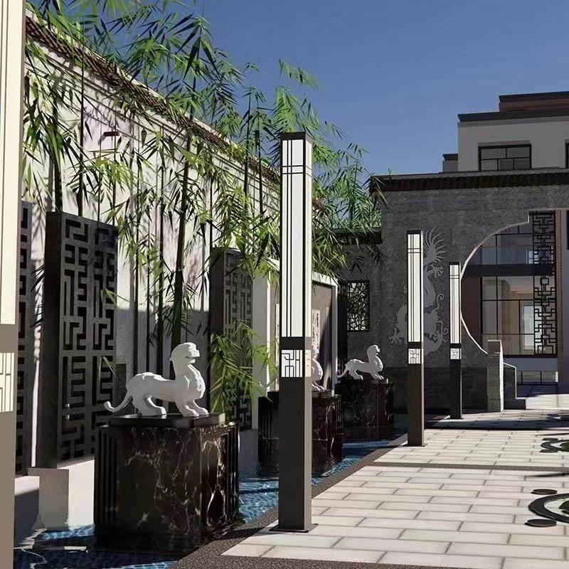 中式led路灯方形景观灯3米小区庭院灯园林公园户外仿古广场灯柱,家装灯饰光源,景观庭院灯饰,淘宝优惠券,粉丝福利购,淘宝优惠卷