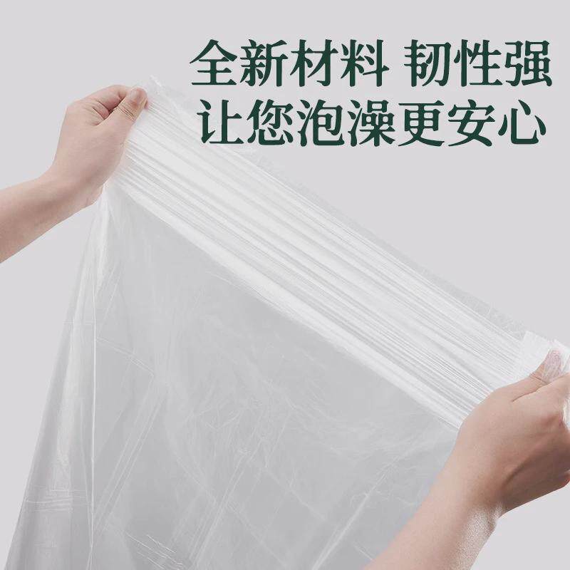 5y一次性泡澡圆桶袋洗澡浴袋家用加厚圆形浴桶塑料袋子折叠桶套