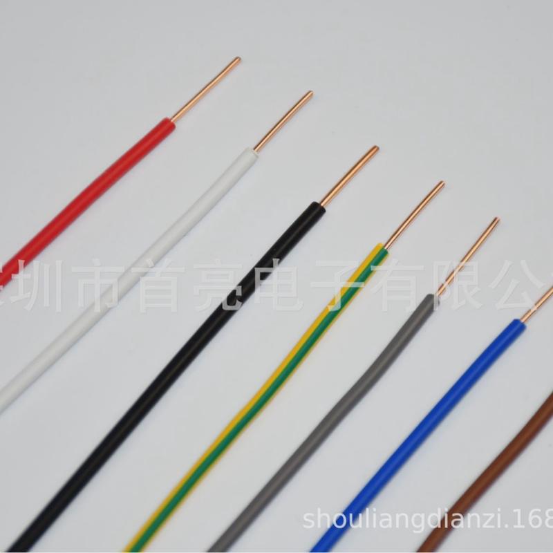 h05v-u1.0mm2单支裸电子电器导体电源线铜芯线铜连接用线