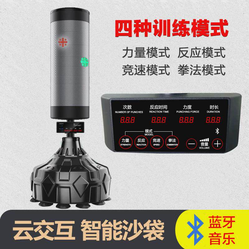 散打立式家用沙包不倒翁拳靶成人儿童跆拳道训练器材智能拳击沙袋