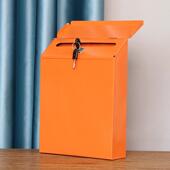 信报箱铁皮邮箱复古挂墙意见箱带锁信箱创意网红店铺墙壁墙面壁饰